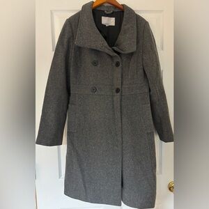 Old Navy Charcoal Double-Breasted Pea Coat